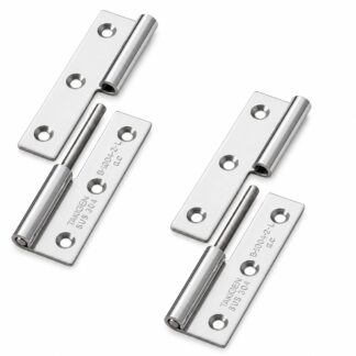 2 högkvalitativa postergångjärn, B-1004-2-L, höjd: 64 mm, från TAKIGEN, lastkapacitet: 10 kg (23 lbs), version: vänster. Produktbild