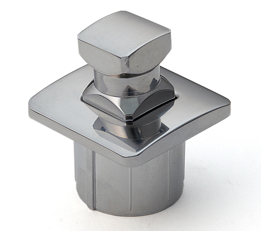 Högkvalitativ tryckknapp med handtagsfunktion, tillverkad av mässing, yta: förkromad, version: fyrkantig, TLP-S-BB-CR och TLP-LBM(W). Solid snäppfäste för yacht och mycket mer, av Sugatsune / LAMP® (Japan) - Bild 5