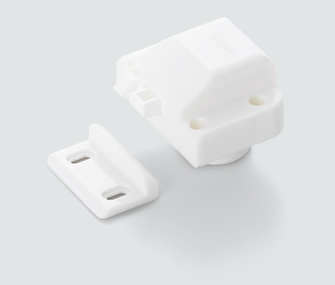 Högkvalitativ tryckknapp med handtagsfunktion, tillverkad av mässing, yta: förkromad, version: fyrkantig, TLP-S-BB-CR och TLP-LBM(W). Solid snäppfäste för yacht och mycket mer, av Sugatsune / LAMP® (Japan) - Bild 2