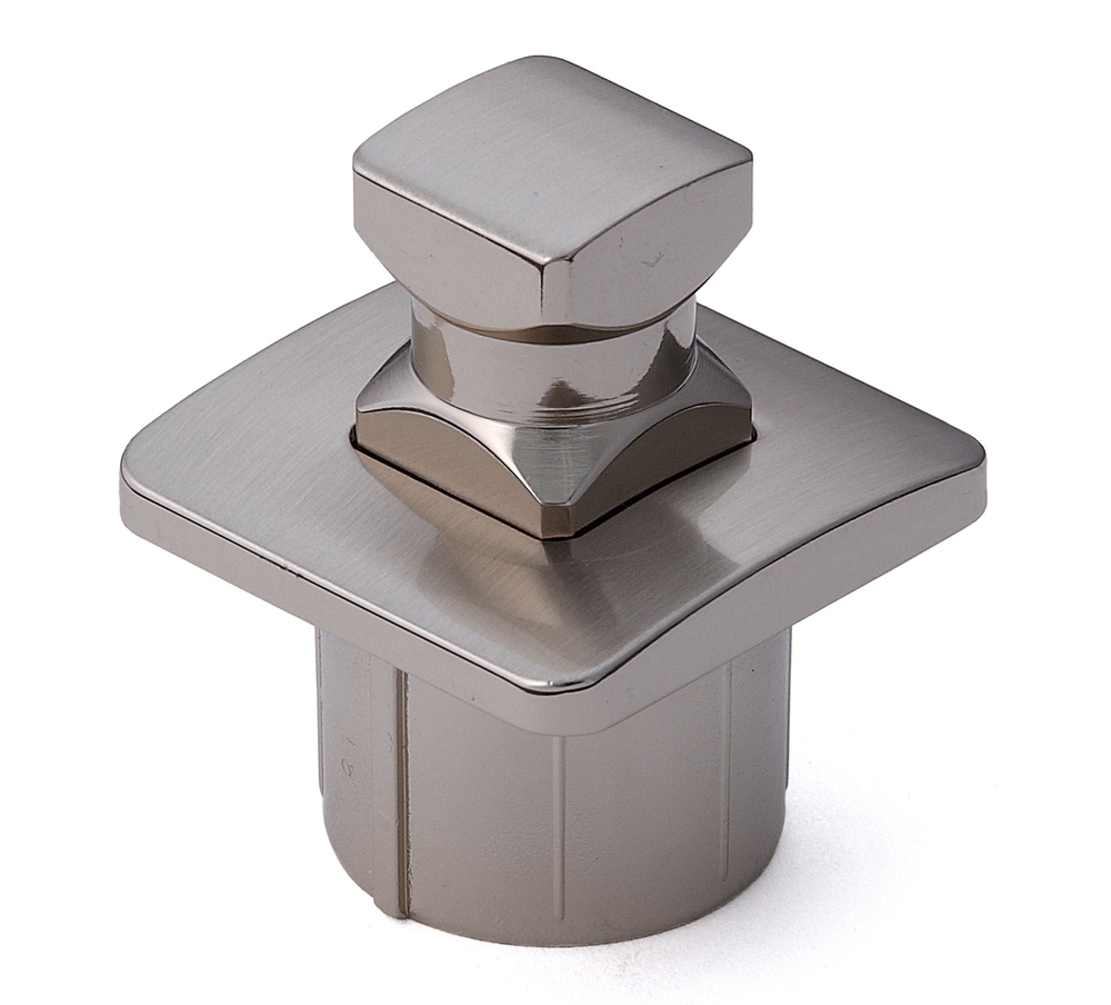 Högkvalitativ tryckknapp med handtagsfunktion, tillverkad av mässing, yta: förnicklad, satinerad matt, version: fyrkantig, TLP-S-BB-WB och TLP-LBM(W). Solid snäppfäste för yacht och mycket mer, av Sugatsune / LAMP® (Japan) - Bild 5