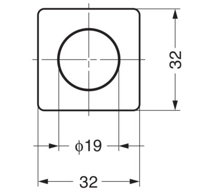 Högkvalitativ tryckknapp med handtagsfunktion, tillverkad av zinklegering (ZDC), yta: förkromad, version: kvadratisk, DPL-SQ-CR. Solid snäpplås för husbil, båt och mycket mer, av Sugatsune / LAMP® (Japan) - Bild 4