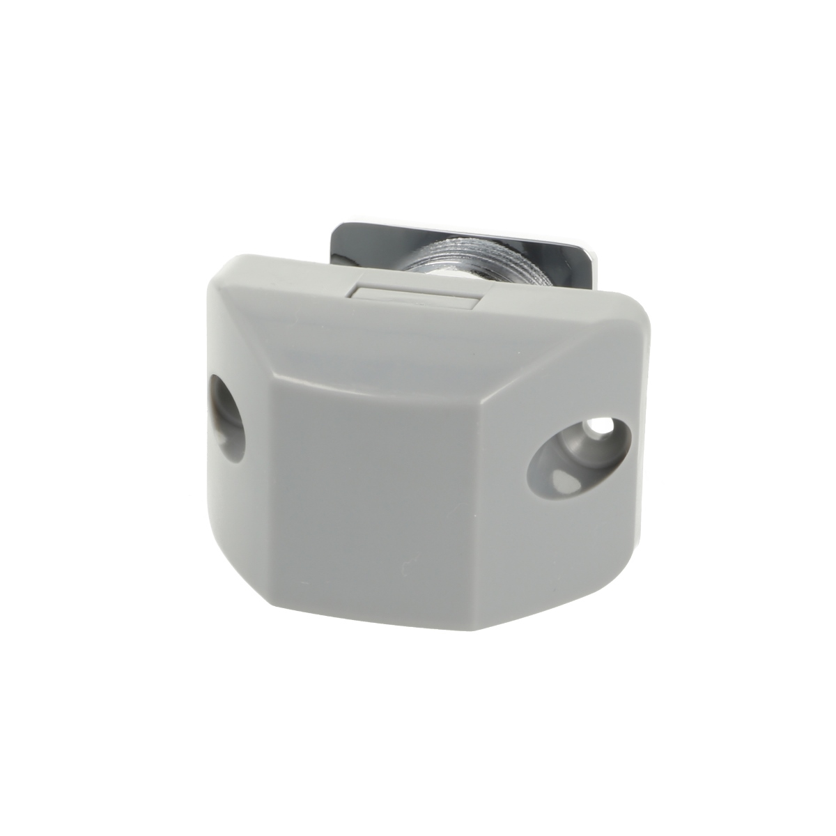 Högkvalitativ tryckknapp med soft-close och handtagsfunktion, tillverkad av zamak, yta: förnicklad, version: fyrkantig, 14.03.065-0. Solid snäpplås för husvagn, yacht, privatplan och mycket mer, av SISO Danmark - Bild 3