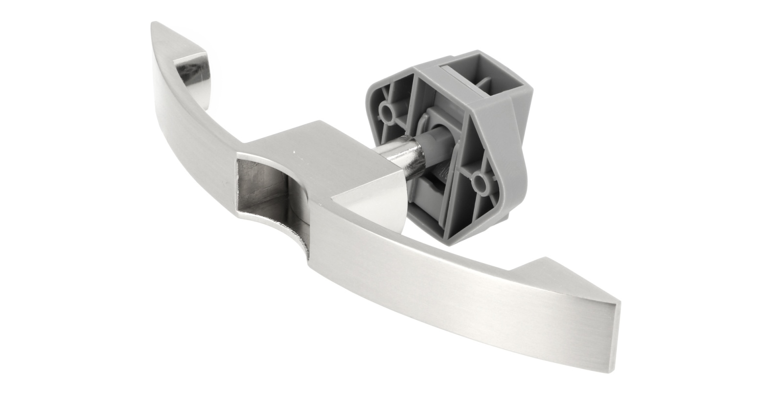 Högkvalitativt tryckknappshandtag, tillverkat av zamak, yta: rostfritt stålutseende, 14.03.072-0. Solid handtagsstängning med självlåsande lås och soft-close för yacht, husvagn, privatjet och mycket mer, av SISO Denmark - Bild 4