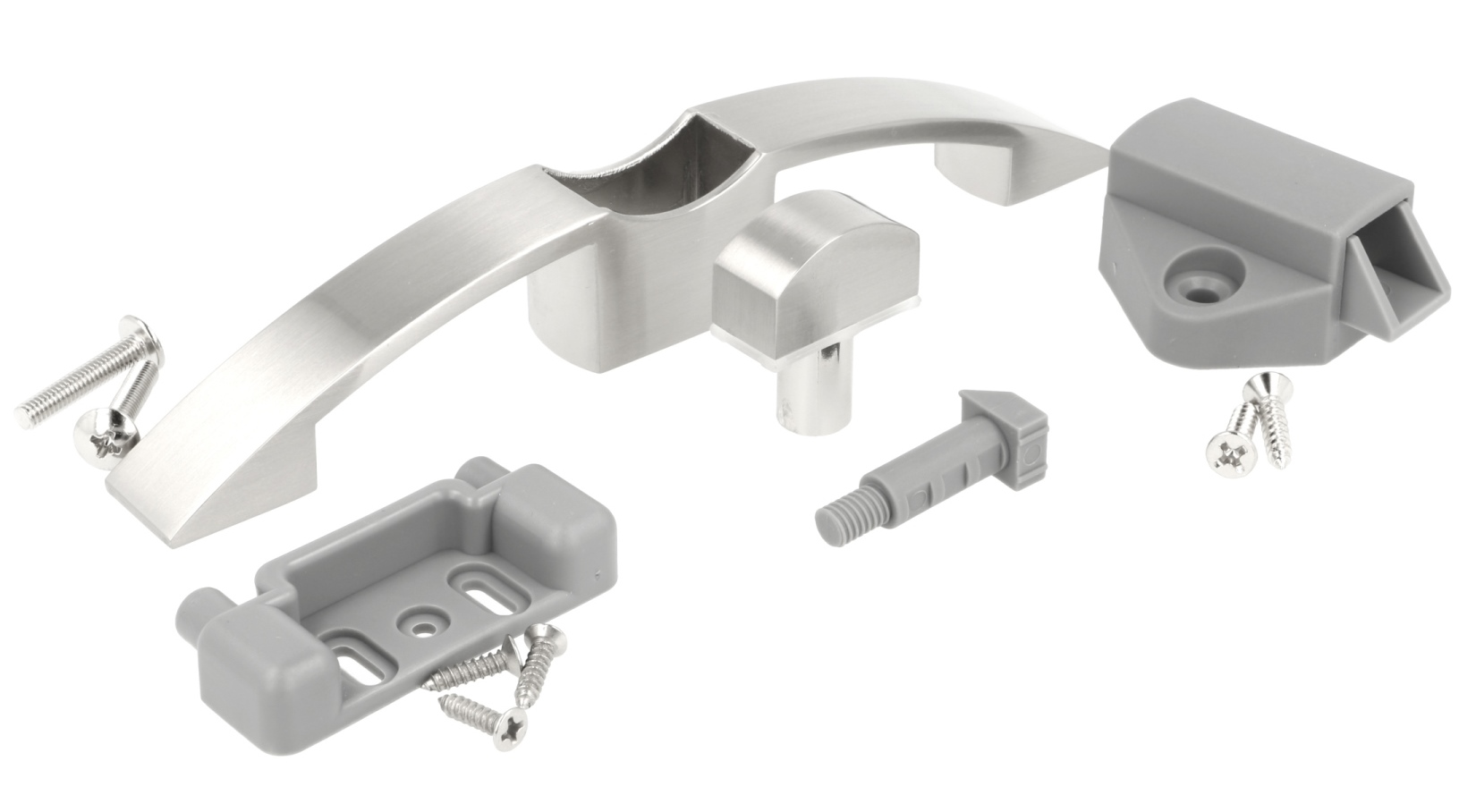 Högkvalitativt tryckknappshandtag, tillverkat av zamak, yta: rostfritt stålutseende, 14.03.072-0. Solid handtagsstängning med självlåsande lås och soft-close för yacht, husvagn, privatjet och mycket mer, av SISO Denmark - Bild 10