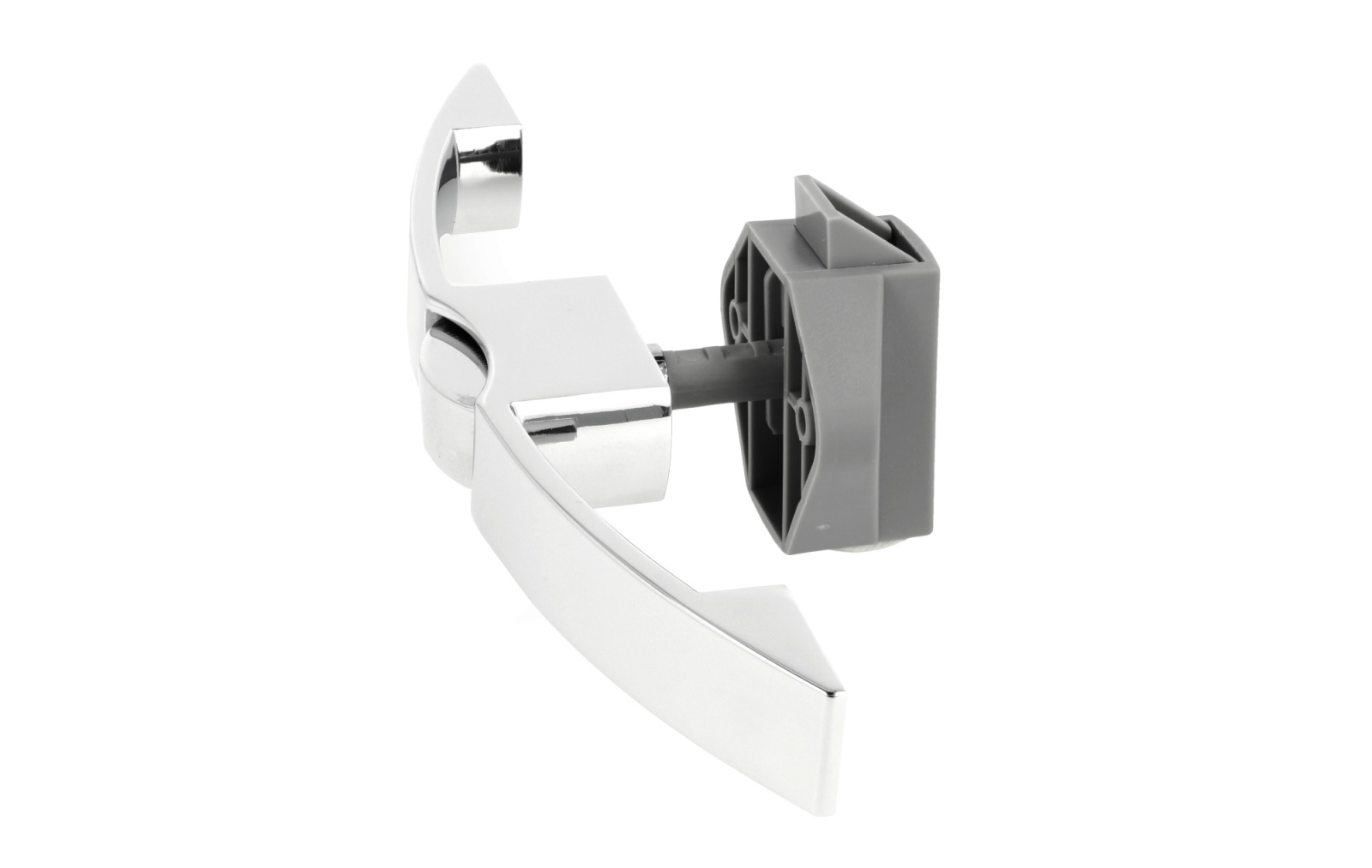 Högkvalitativt tryckknappshandtag, tillverkat av zamak, yta: förkromad, 14.03.070-0. Solid handtagsstängning med självlåsande lås och soft-close för yacht, husvagn, privatjet och mycket mer, av SISO Denmark - Bild 2