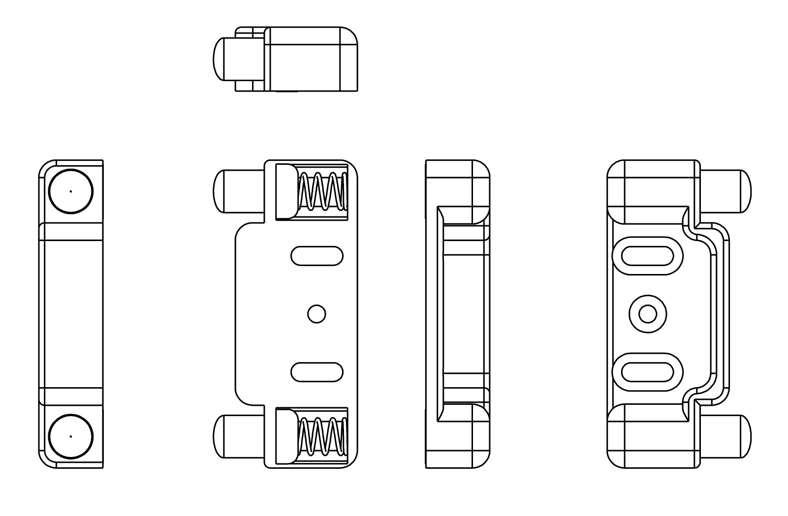 Högkvalitativt tryckknappshandtag, tillverkat av zamak, yta: förkromad, 14.03.070-0. Solid handtagsstängning med självlåsande lås och soft-close för yacht, husvagn, privatjet och mycket mer, av SISO Denmark - Bild 4