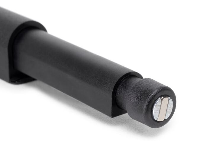 2 stycken elegant snäpplås, yta: svart, 62 mm (2-7/16"), version: magnetisk, 2033917. Stabil push-to-open-stängning för möbeldörrar, skåpdörrar, luckor och mycket mer, från EMUCA - Bild 5