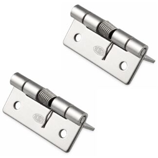 2 delar högkvalitativ fjäderrem, tillverkade av rostfritt stål SUS304, 32 mm (1-17/64"), vridmoment: 12,3 N·m, TH-61SUS-2. Robust fjädergångjärn för enhetsklaffar, husdörrar, lock och mycket mer, från TOCHIGIYA (Japan)