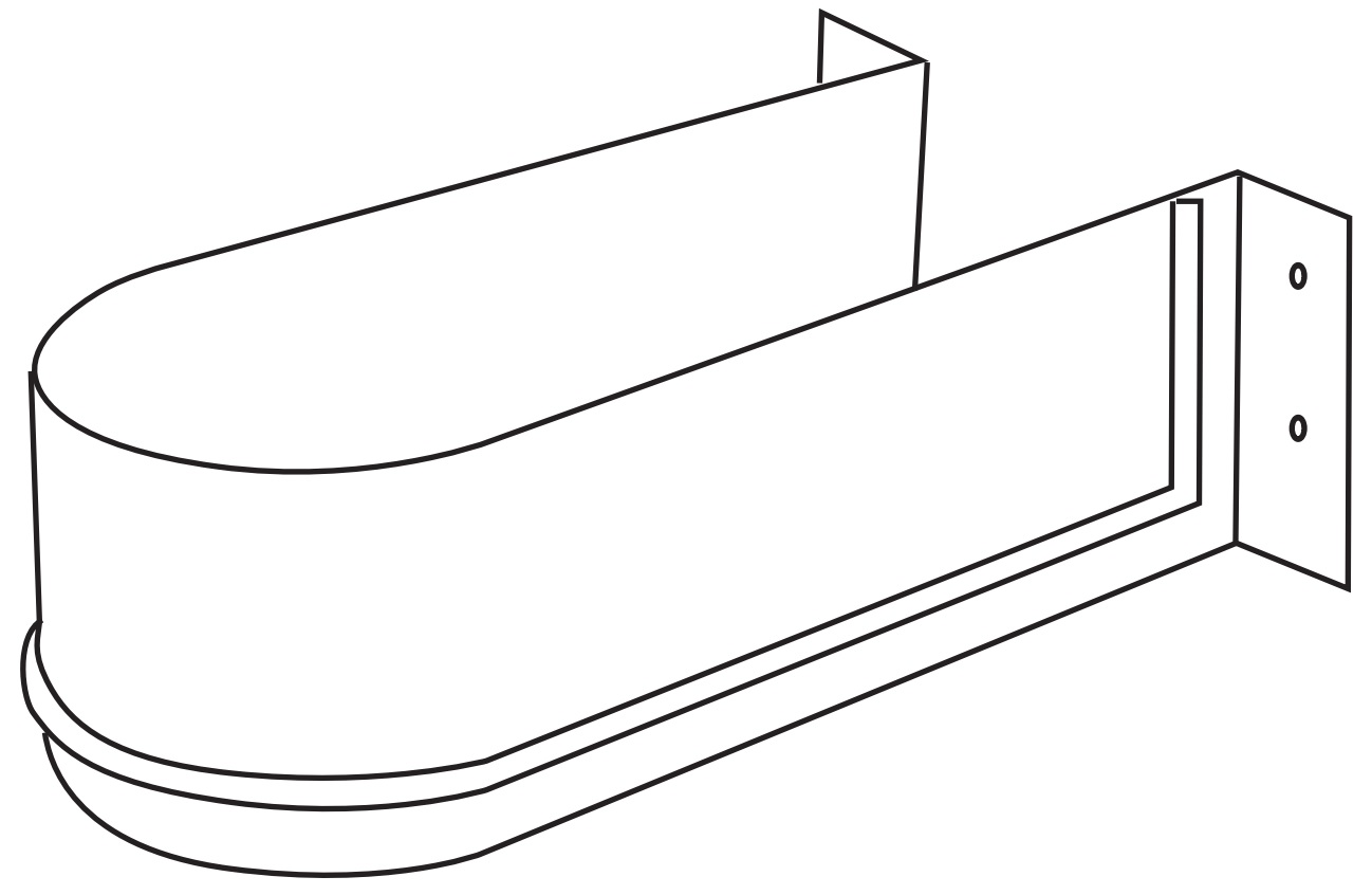 Böjd sifonutskärning, gjord av plast, yta: grå, 3044421. sifonskydd för tvättställsskåp, köksskåp, badrumsskåp, sifon, avlopp och mycket mer, från EMUCA - Bild 4