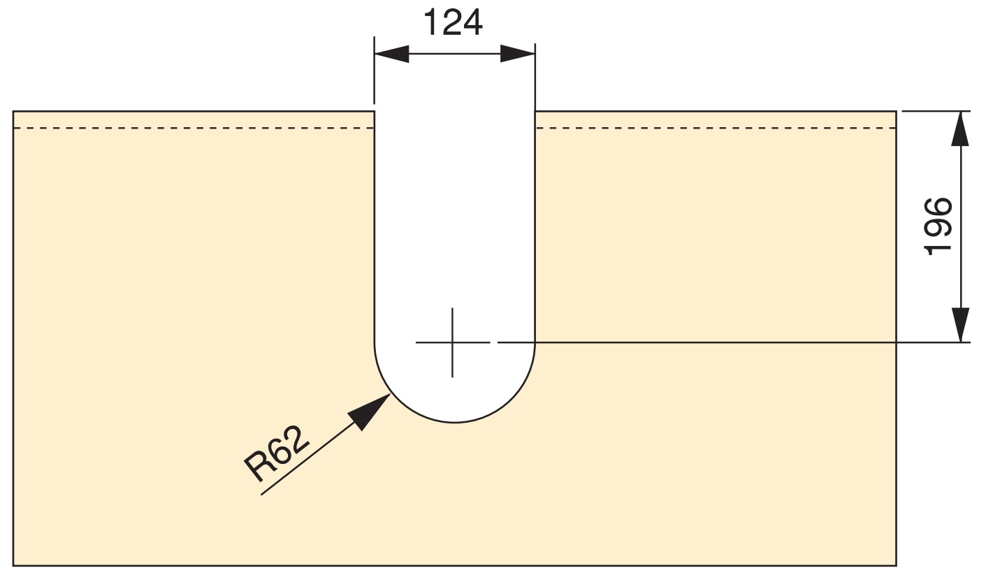 Böjd sifonutskärning, gjord av plast, yta: grå, 3044421. sifonskydd för tvättställsskåp, köksskåp, badrumsskåp, sifon, avlopp och mycket mer, från EMUCA - Bild 3