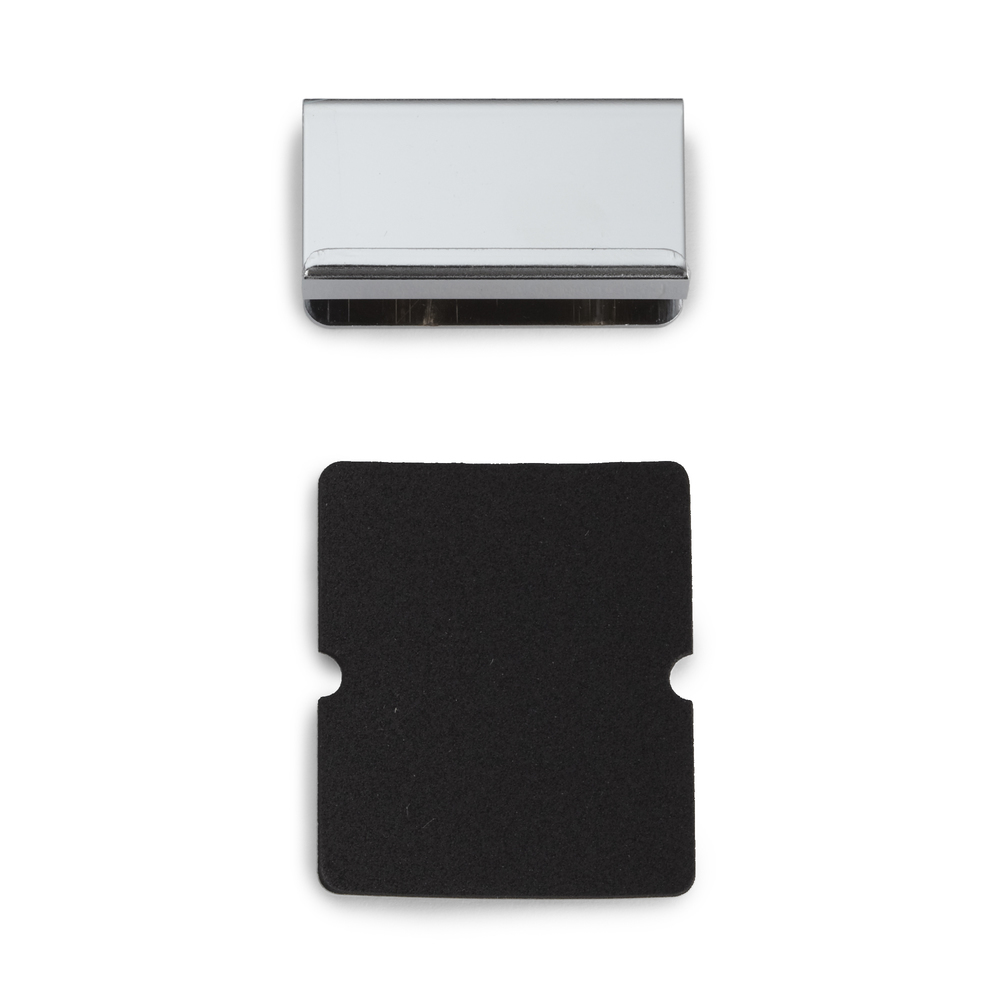 Gegenplatte für Glasstärke 6 mm (15/64″), mit Grifffunktion K-150B und K-130-P6, 40 mm (1-37/64″) von Sugatsune, verchromt. Produktbild