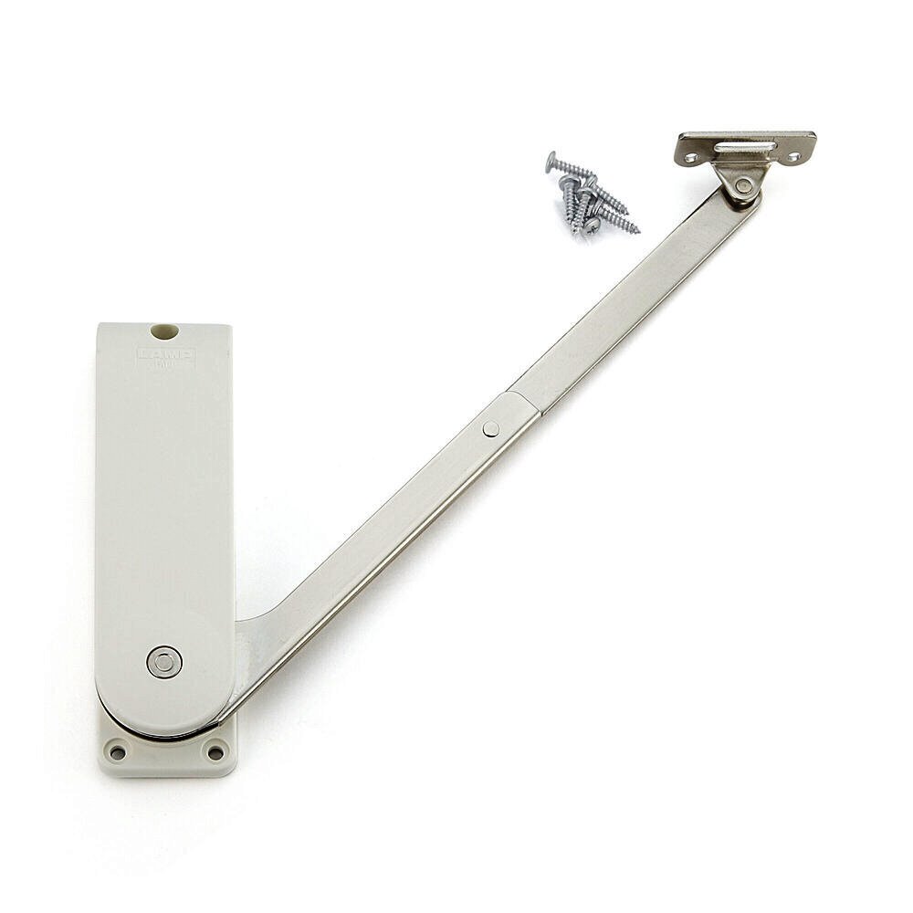högkvalitativ klaffhaltare, HDS-30KR-WT, från Sugatsune, vit, version: höger. Produktbild