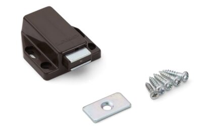 2 stycken högkvalitativa magnetiska snäpplås, inkl. motplatta, yta: brun, 38 mm (1-1/2"), ML-80BR. Push-to-open dörröppnare för möbeldörrar, skåpdörrar och mycket mer, av Sugatsune / LAMP® (Japan) - Bild 5