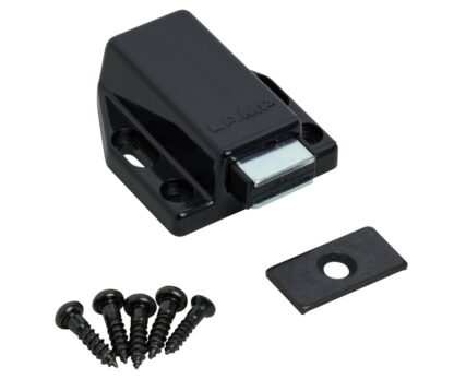 2 stycken högkvalitativa magnetiska snäpplås, inkl. motplatta, yta: svart, 38 mm (1-1/2"), ML-80BL. Push-to-open dörröppnare för möbeldörrar, skåpdörrar och mycket mer, av Sugatsune / LAMP® (Japan) - Bild 5