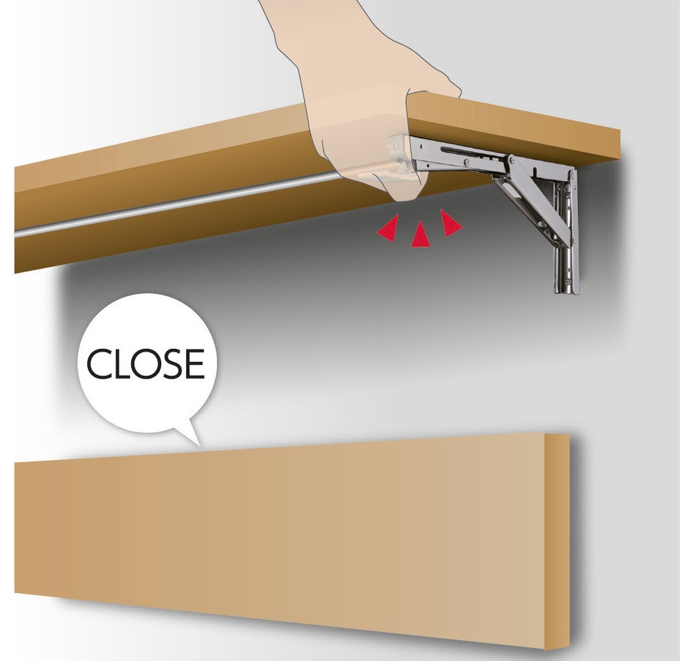 Praktisk vevstång, version: för två fällbara konsoler, EB-907560 och EB-907572. Enhandsanslutningsspak för Robust Soft by ROCA och EB-DA hopfällbar konsol, från Sugatsune / LAMP® (Japan) - Bild 2