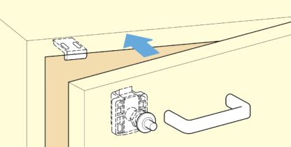 Tryckknappsstängning för dörrtjocklek från 18 till 21 mm, yta: brun, SL-B211-BR. Push-Latch för husbilskonvertering, yachtinredning, husvagnsmöbler och mycket mer, av Sugatsune / LAMP® (Japan) - Bild 6