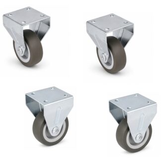 4 delar robust möbelgjut, lastkapacitet: 120 kg (265 lbs), ⌀50 mm (1-31/32"), 08.12.150-1.