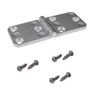 Robust, kraftig möbelrem, inkl. Skruvar, tillverkade av SCS13 rostfritt stål, finish: satinmatt, 120 mm (4-23/32"), F136-50-RAW. Tungt gångjärn för extra tung dörr, extra tung klaff och mycket mer, av Kojima (Japan)