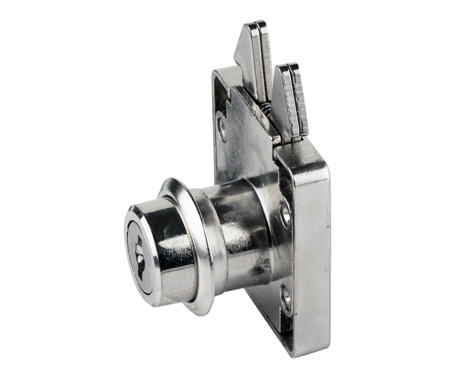 Högkvalitativt rulljalusilås med gångjärnsnycklar, yta: förnicklad, utförande: multinyckel, 14.01.453-0. Skjutdörrlås för rulljalusier, skjutdörrar och mycket mer, av SISO Danmark - Bild 2