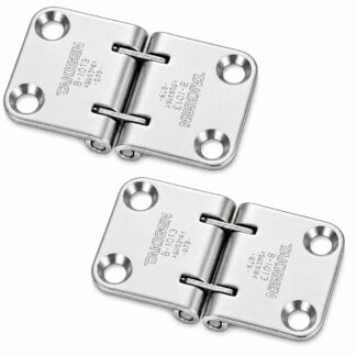 2 stycken rostfritt högkvalitativt bakluckgångjärn, B-1013, storlek: 70 mm, från TAKIGEN. Produktbild