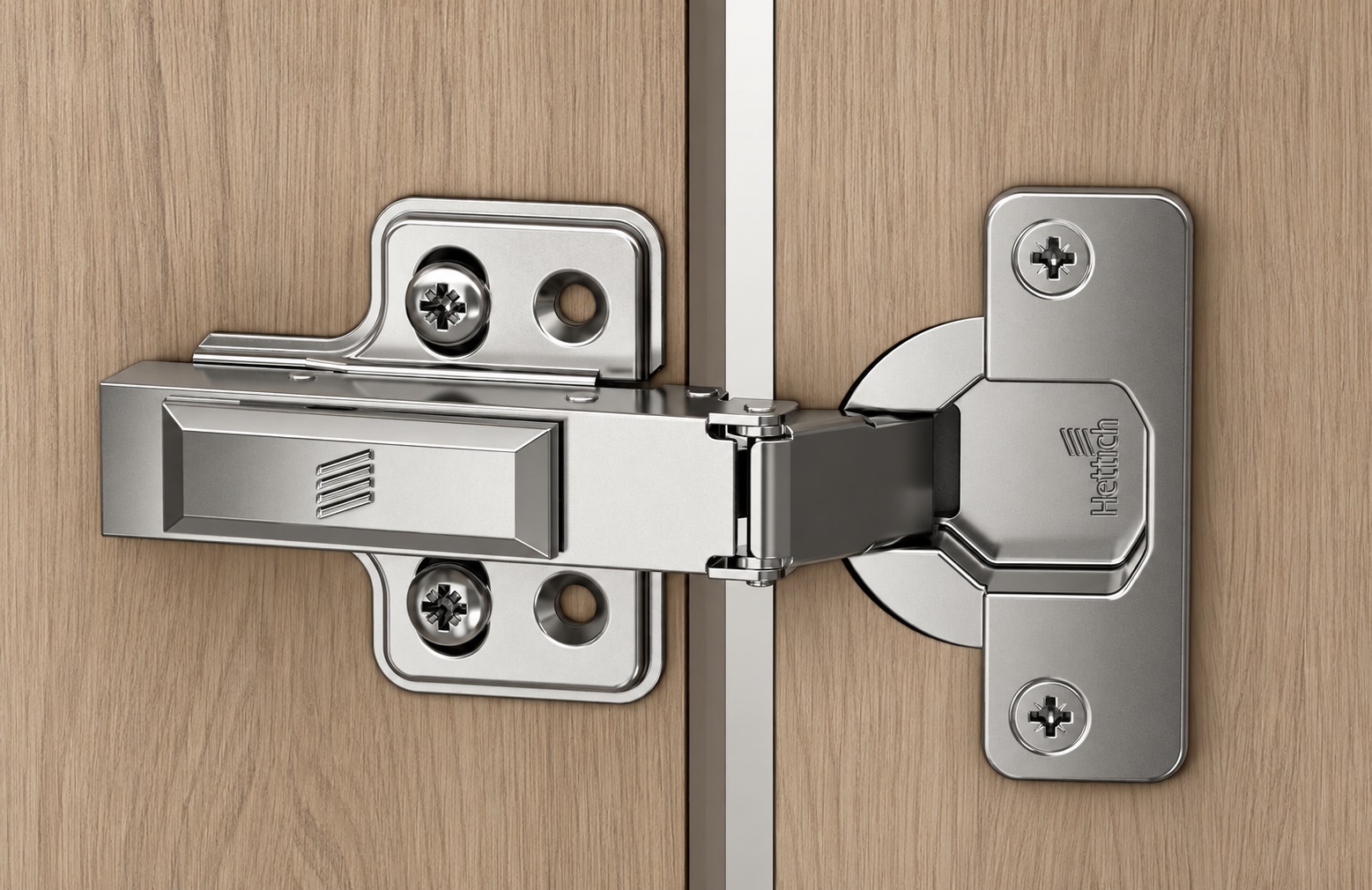 Rostfritt stålgångjärn, stöd: fullt stödd (närvarande), tillverkad av rostfritt stål, design: monteringsplatta med 0 mm avstånd, 9289590. Korrosionsbeständigt rostfritt möbelgångjärn för utemöbler och mycket mer, från Hettich - Bild 5