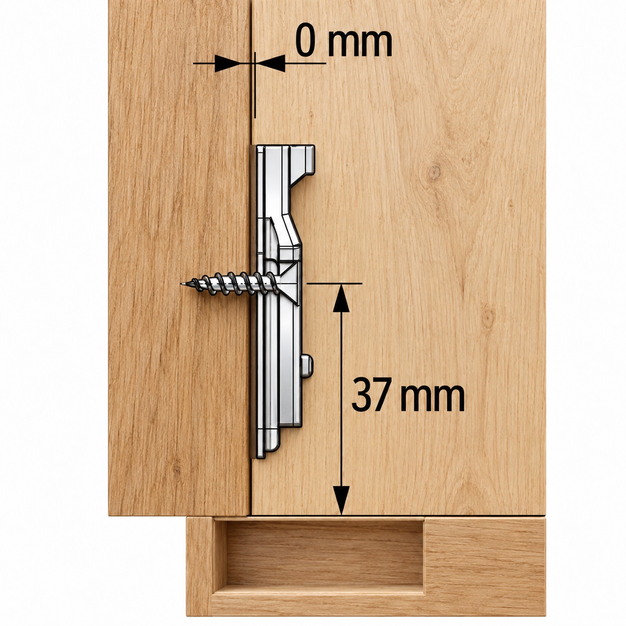 Rostfritt stålgångjärn, stöd: fullt stödd (närvarande), tillverkad av rostfritt stål, design: monteringsplatta med 0 mm avstånd, 9289590. Korrosionsbeständigt rostfritt möbelgångjärn för utemöbler och mycket mer, från Hettich - Bild 3