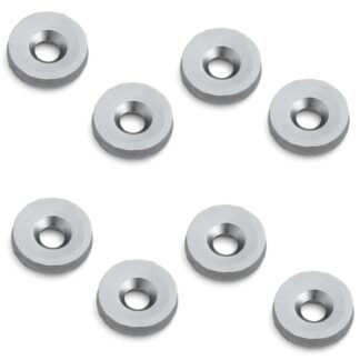 8 stycken rund magnetisk motplatta, W4, diameter: ⌀12 mm, av Sugatsune, zinkkromat. Produktbild