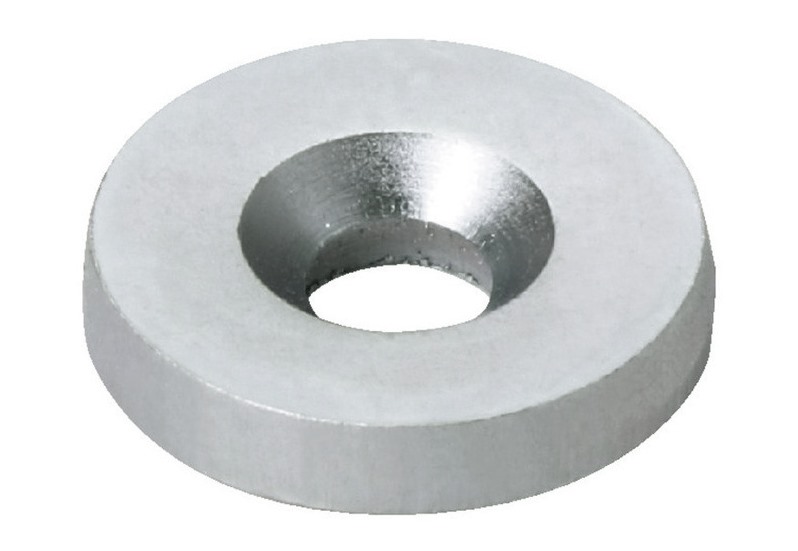 8 delar rund magnetisk motplatta, yta: zinkkromat, 12 mm (15/32"), W4. Magnetisk motsvarighet för magnetiska spärrar, magnetlås, skåpsdörr och mycket mer, av Sugatsune / LAMP® (Japan) - Bild 3