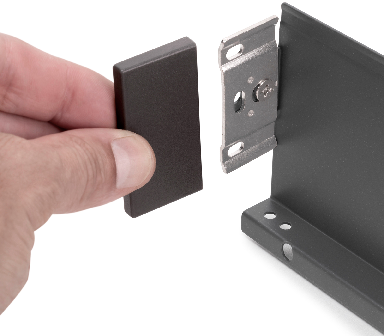 Lådsats, med extra tunna ramar, höjd: 88 mm (3-15/32"), yta: antracitgrå, 500 mm (19-11/16"), utförande: delvis utdrag med soft-close, 3275435. lådsats för köksmöbler och mycket mer, från EMUCA - Bild 6