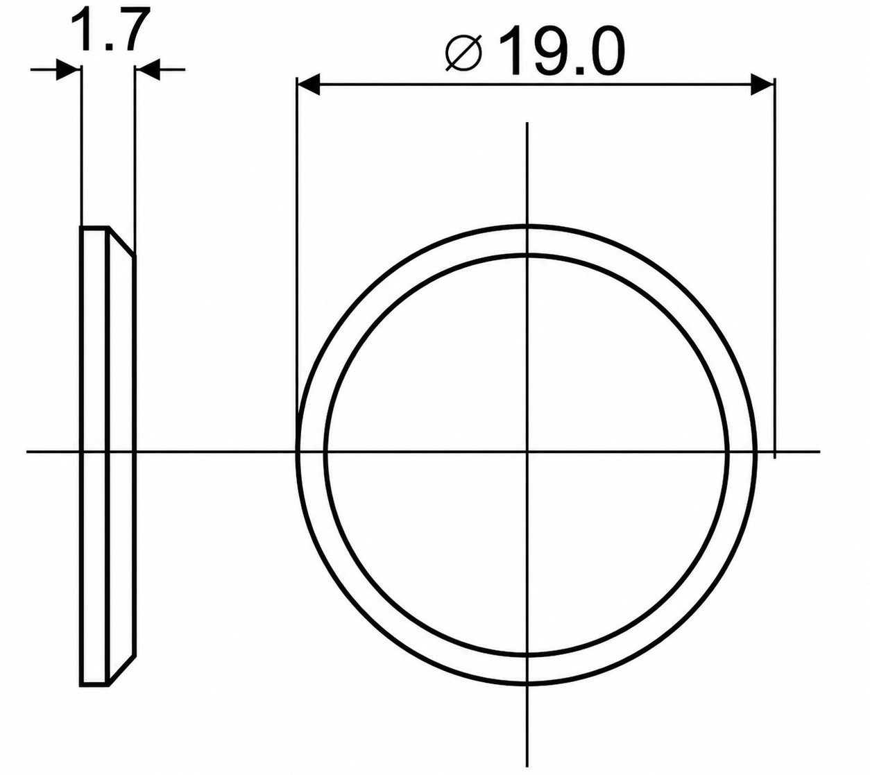 10 delar självhäftande motplatta, yta: nickelpläterad, ⌀19 mm (3/4"), version: rund, 22.01.118. Högkvalitativ motsvarighet för magnetiska lås och mycket mer, av SISO Danmark - Bild 2