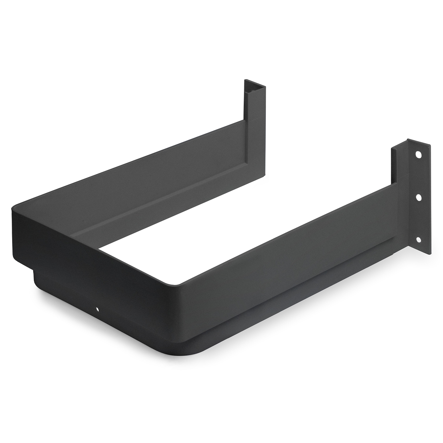 Högkvalitativ sifonutskärning, tillverkad av plast, yta: antracitgrå, 3011923. Rektangulärt sifonskydd för tvättställsskåp, köksskåp, badrumsskåp, sifon, avlopp och mycket mer, från EMUCA