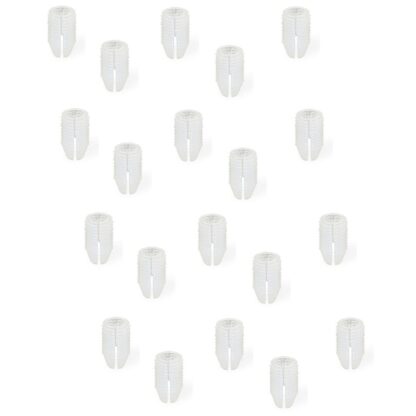 20 stycken robust infästningshylsa lämplig för skruvar ⌀3 mm, tillverkad av nylon (PA), 10 mm (25/64"), 9040920. Praktisk expansionshylsa för möbelanslutning, montering av stomme, hyllmontering och mycket mer, från EMUCA