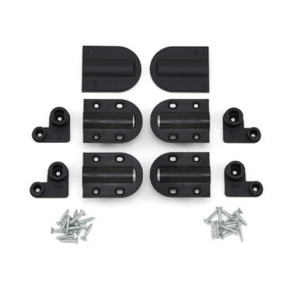 Gångjärn med mjuk stängningsdämpning, med lock, svart HG-JHM20-80BL, av Sugatsune / LAMP (Japan)