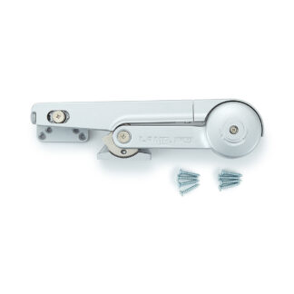 Dörrstängare med mjukstängd spjäll, ytfärg: Silver, LDC-N22SL, av Sugatsune / LAMP (Japan)