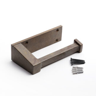 Toalettpappershållare i högkvalitativ mässing, ytfärg: brunbrons, serieäldre gjutningar, PXB-AC07-111-BR, av Sugatsune / LAMP (Japan)