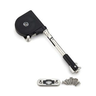 Mjuk klaff, yta: svart, kort arm SDS-100B-TV, av Sugatsune / LAMP (Japan)