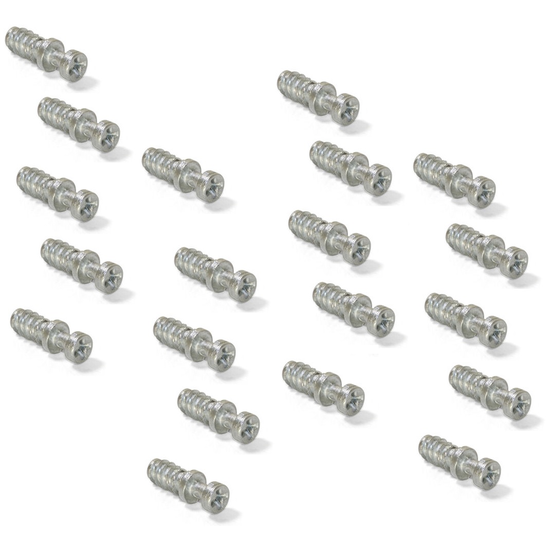 20 stycken robust anslutningsbult för borrning ⌀6 mm, tillverkad av Zamak, 11 mm (7/16"), 8083901. Robust excentrisk stift för möbelanslutning och mycket mer, från EMUCA