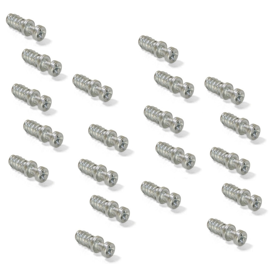 20 stycken robust anslutningsbult för borrning ⌀6 mm, tillverkad av Zamak, 8 mm (5/16"), 8084001. Robust excenterstift för möbelanslutning och mycket mer, från EMUCA