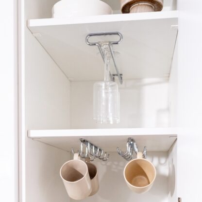 Högkvalitativ vinglashållare, tillverkad av stål, yta: förkromad, 280 mm (11-1/32"), 8930011. Praktisk glashängare för vinglas, champagneglas, cocktailglas, cognacsglas, bägare och mycket mer, från EMUCA - Bild 8