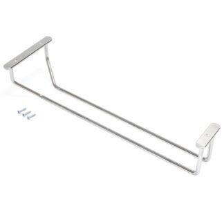 Högkvalitativ vinglashållare, tillverkad av stål, yta: förkromad, 340 mm (13-25/64"), 8938011. Praktisk glashängare för vinglas, champagneglas, cocktailglas, cognacsglas, bägare och mycket mer, från EMUCA